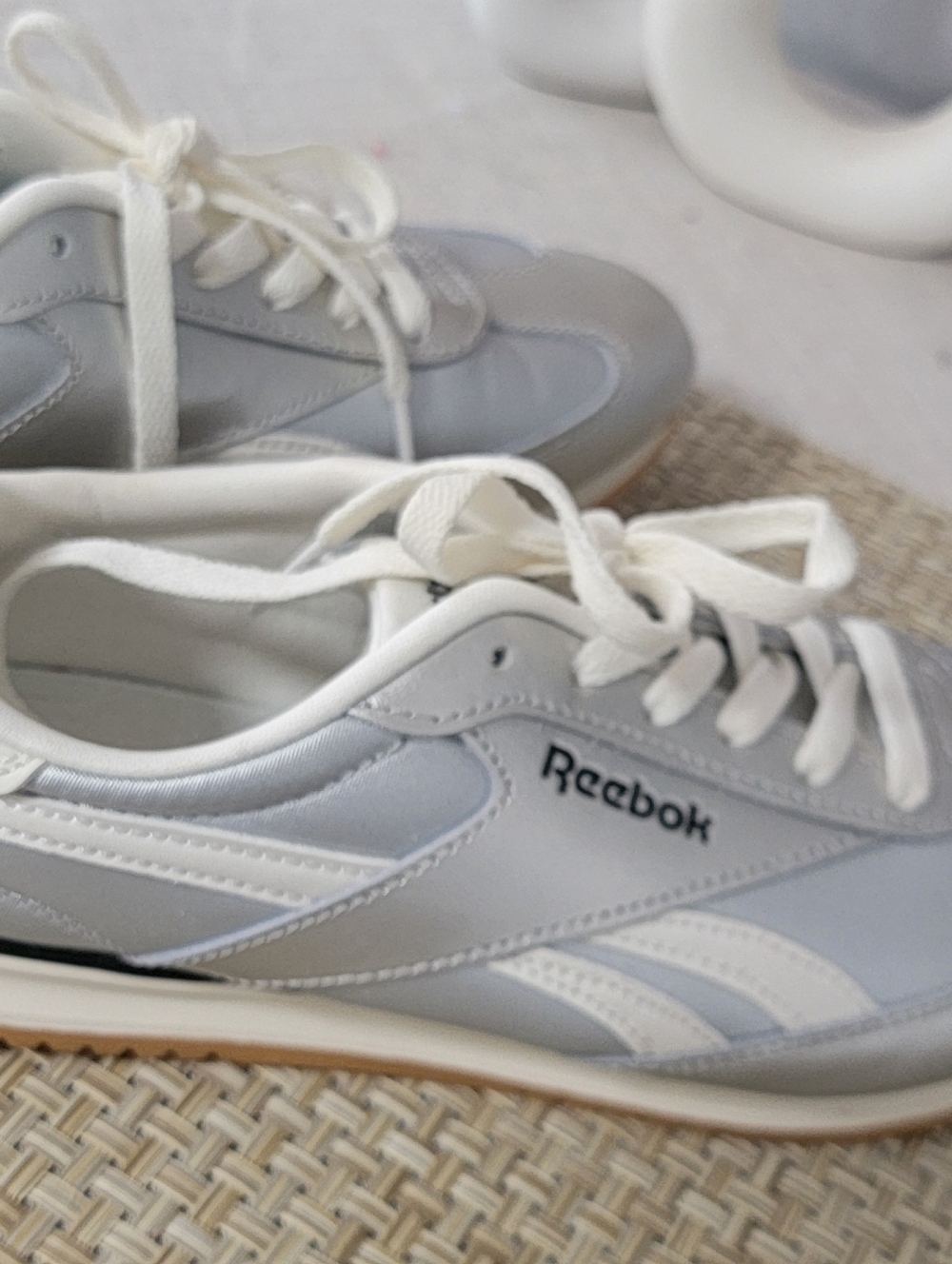 Reebok Women’s Silver Classic Lace-Up Sneakers - Picture 10 of 12